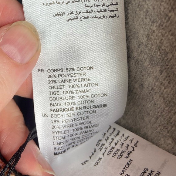 SANDRO Power plaid houndstooth check woven A-line high waist mini skirt - Picture 9 of 9